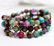 Mixed Gemstone Layered Bracelet