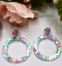 Multicoloured hoop Earrings (hypoallergenic)