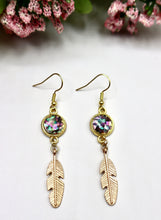 Shell and Feather Earrings (hypoallergenic)