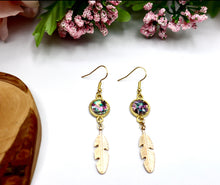 Shell and Feather Earrings (hypoallergenic)