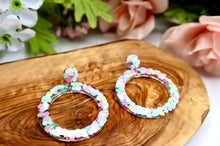 Multicoloured hoop Earrings (hypoallergenic)